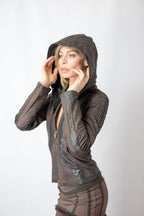 Singularity womens cut leather jacket, authentic Seven of Nine leather jacket - anahata designs