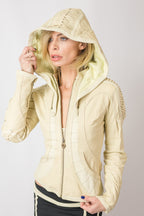 Singularity womens cut leather jacket, authentic Seven of Nine leather jacket - anahata designs