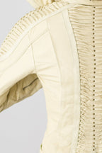 Singularity womens cut leather jacket, authentic Seven of Nine leather jacket - anahata designs