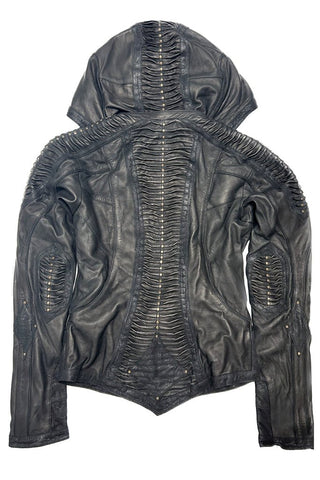 Singularity Womens Jacket - Black/Black Crackle - Custom Size - anahata designs/infiniti now