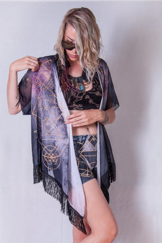 Spirit Guide unisex kimono by Jodi Sharp - anahata designs