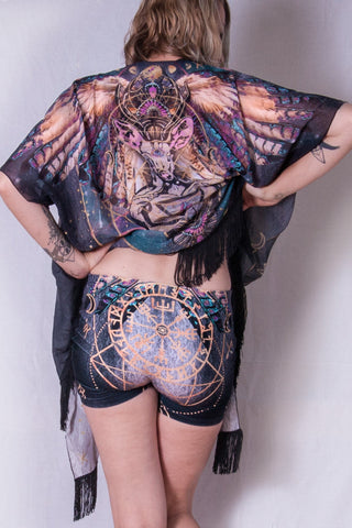 Spirit Guide unisex shorts by Jodi Sharp - anahata designs
