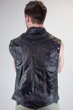 Taurid Leather and python Vest - anahata designs/infiniti now