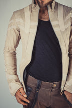 Taurid leather mens cut jacket - anahata designs