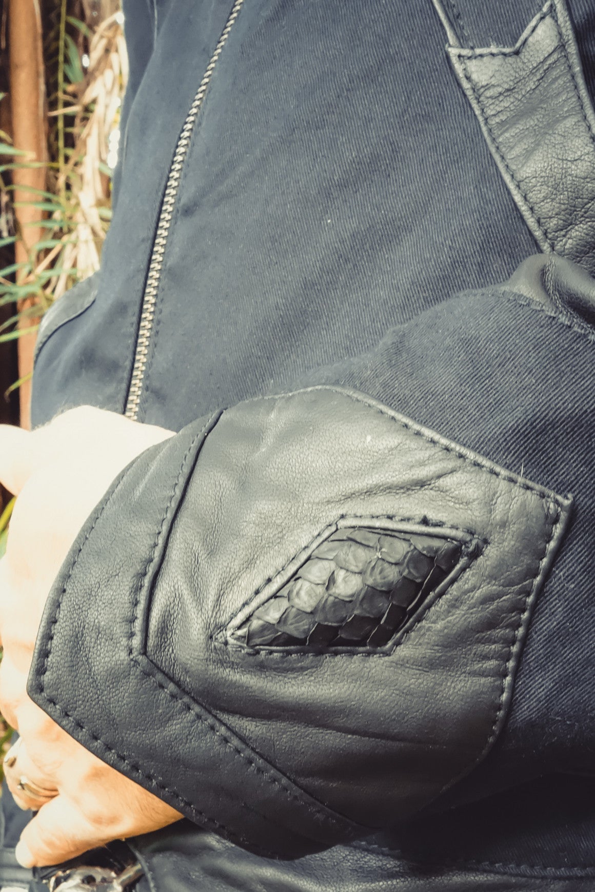 Taurid stretch denim mens cut jacket - anahata designs