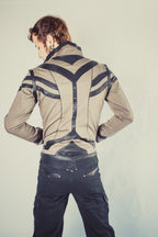 Taurid stretch denim mens cut jacket - anahata designs