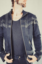 Taurid stretch denim mens cut jacket - anahata designs