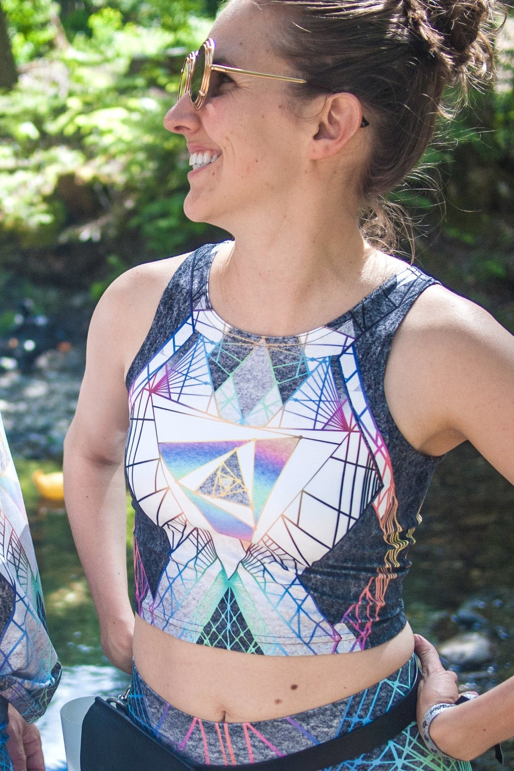 Techno Unicorn Crop top by Jodi Sharp - anahata designs