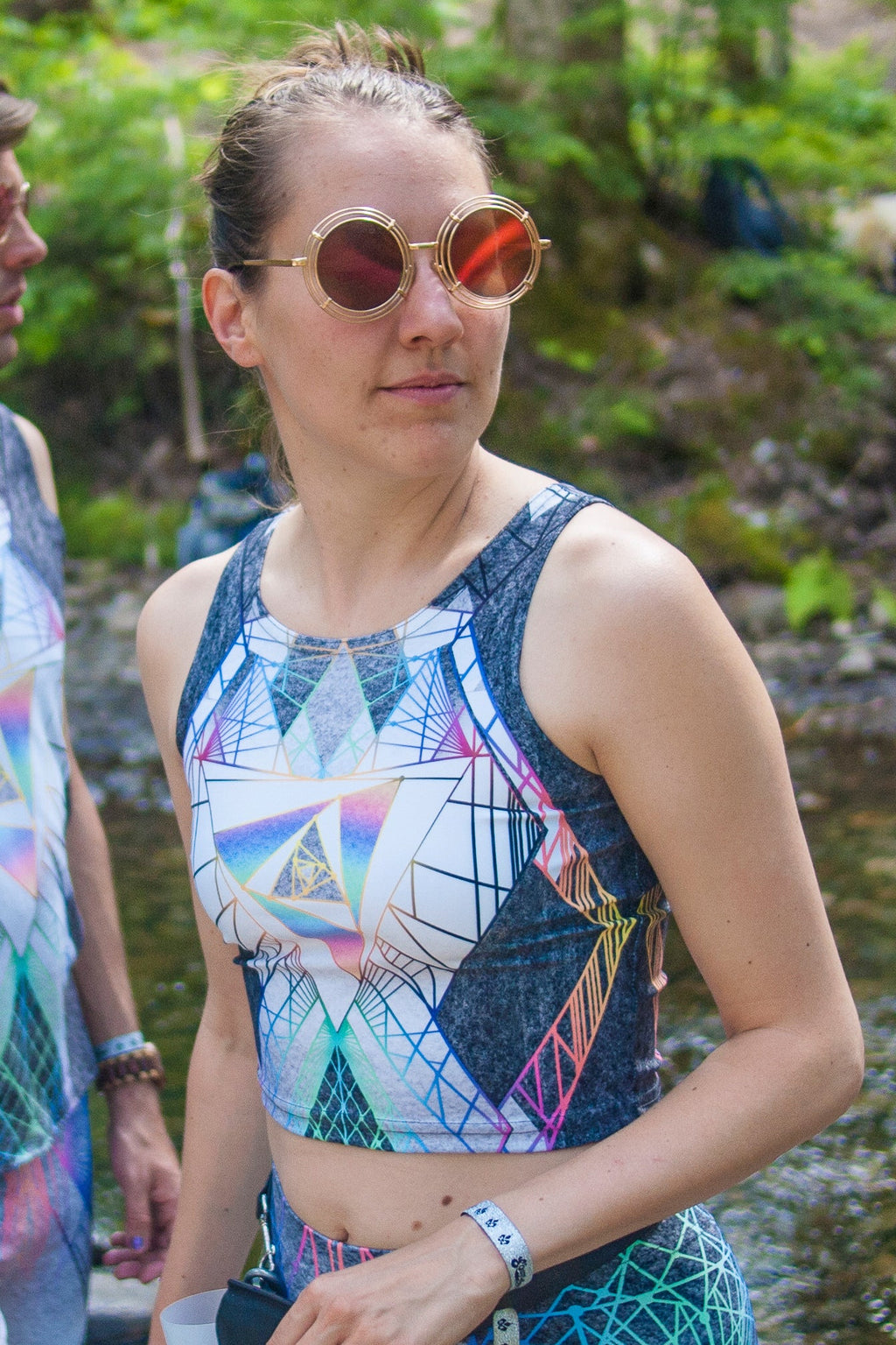 Techno Unicorn Crop top by Jodi Sharp - anahata designs