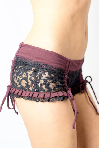 Tie Bootie Shorts- Lace - anahata designs