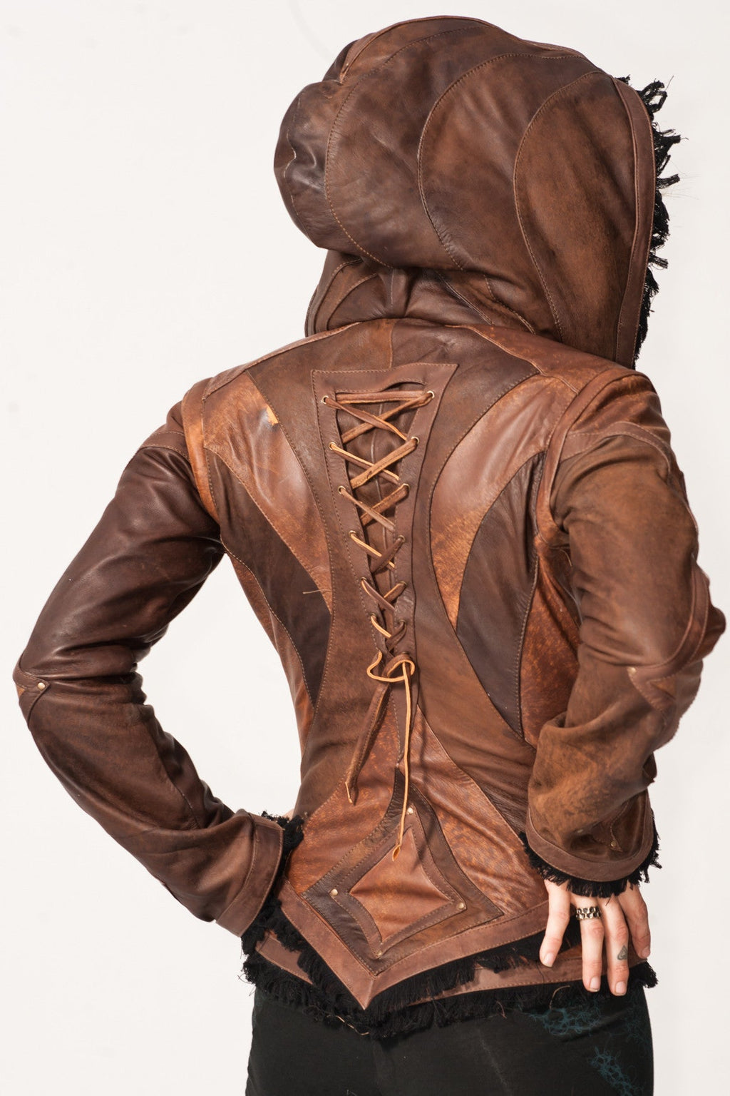 Victory leather jacket womens cut - anahata designs